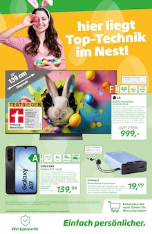 Fernseher im EP: Prospekt "gefunden: tolle Oster-Angebote!" mit 12 Seiten (Erftstadt)