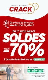 Catalogue Crack "SOLDES jusqu'à -70%" à Gricourt et alentours, 40 pages, 01/07/2024 - 31/07/2024