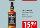 Jack Daniel's Tennessee Whiskey Angebote bei famila Nordost Norderstedt für 15,99 €
