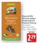 Bio Nirwana vegane Schokolade mit Pralinen-Füllung Angebote von Rapunzel bei E center Aalen für 2,29 €