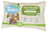 Promo Lingettes bébé sans parfum calendula x 58 à 2,09 € dans le catalogue NaturéO à Yerres