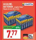 Aktuelle Batterie Angebote bei Marktkauf in Recklinghausen Aktuelles Alkaline-Batterien Longlife Power Mignon AA Angebot bei Marktkauf in Recklinghausen ab 7,77 €