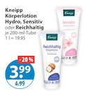 Bodylotion im V-Markt Prospekt Hydro, Sensitiv oder Reichhaltig von Kneipp im aktuellen V-Markt Prospekt für 3,99 €