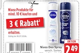 E center Kronau - Deo Spray Angebot im Prospekt Deo Spray bei E center im Kronau Prospekt für 2,49 €