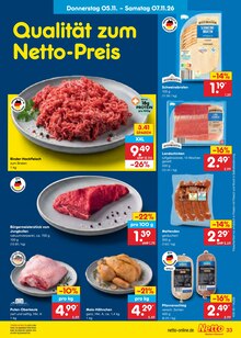 Hackfleisch im aktuellen Netto Marken-Discount Prospekt (Hildesheim) Hackfleisch im Netto Marken-Discount Prospekt "Aktuelle Angebote" mit 70 Seiten (Hildesheim)