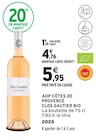 AOP Côtes de Provence Bio - CLOS GAUTIER en promo chez Intermarché Hyper AOP Côtes de Provence Bio - CLOS GAUTIER dans le catalogue Intermarché Hyper