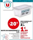 Boite de rangement U 0,5L - U en promo chez Super U Boite de rangement U 0,5L - U dans le catalogue Super U