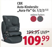 Auto-Kindersitz „Aura-Fix“ Gr. 1/2/3 bei Rossmann in Moers Auto-Kindersitz „Aura-Fix“ Gr. 1/2/3 im Angebot bei Rossmann Moers für 109,99 €