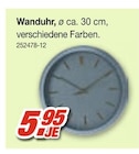 Wanduhr Angebote bei Möbel AS Sindelfingen für 5,95 €