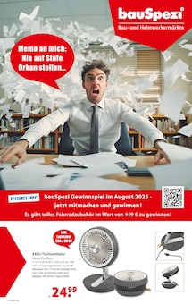 bauSpezi Prospekt Memo an mich: Nie auf Stufe Orkan stellen… mit 6 Seiten
