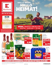 Kaufland Prospekt für Wesel: "Aktuelle Angebote", 57 Seiten, 24.07.2025 - 30.07.2025
