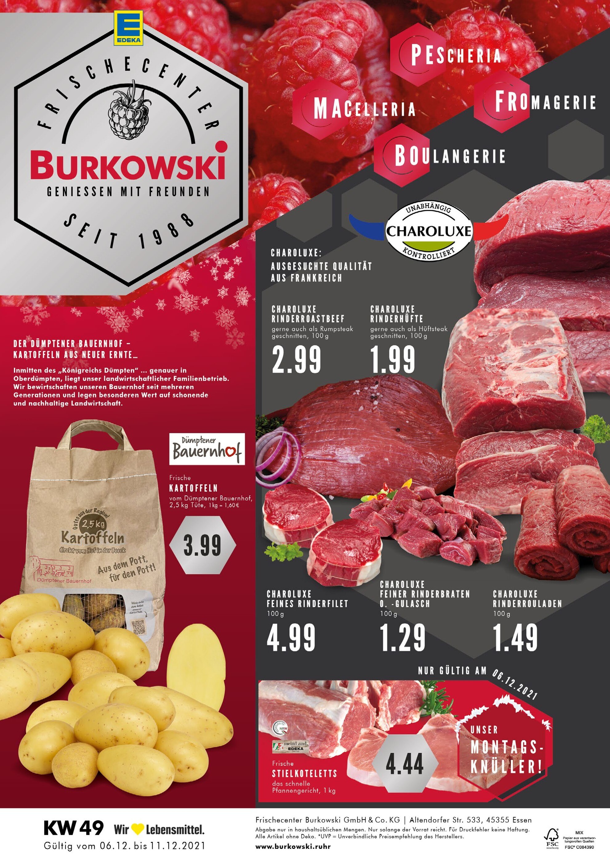 E center Prospekt für Essen mit 8 Seiten E center Prospekt für Essen: "Aktuelle Angebote", 8 Seiten, 06.12.2021 - 11.12.2021