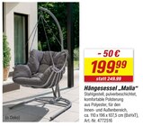 Hängesessel Malia Angebote bei toom Baumarkt Heidelberg für 199,99 €