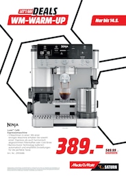 Espressomaschine im MediaMarkt Saturn Prospekt "LET'S GO! DEALS WM-WARM-UP" auf Seite 16