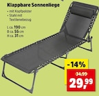 Klappbare Sonnenliege im Angebot bei Thomas Philipps in Ingolstadt Klappbare Sonnenliege Angebote bei Thomas Philipps Ingolstadt für 29,99 €