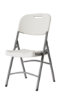 Chaise pliante blanche - ARTIS en promo chez Carrefour Dijon à 16,99 €