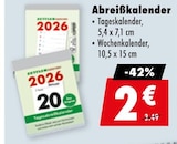 Abreißkalender Tageskalender im Angebot bei Mäc-Geiz in Peine Abreißkalender Tageskalender Angebote bei Mäc-Geiz Peine für 2,00 €