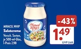Salatcreme im ALDI SÜD Prospekt Salatcreme von Miracel Whip im aktuellen ALDI SÜD Prospekt für 1,49 €