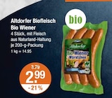 Bio Wiener Angebote von Altdorfer Biofleisch bei V-Markt München für 2,99 €