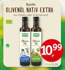 Olivenöl Nativ Extra von Byodo im aktuellen Erdkorn Biomarkt Prospekt
