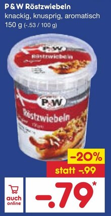 Röstzwiebeln bei Netto Marken-Discount in Bottrop Röstzwiebeln im Angebot bei Netto Marken-Discount Bottrop für 0,79 €
