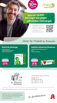 Aktueller mea - meine apotheke Prospekt "Unsere November-Angebote" für Mertingen Aktueller mea - meine apotheke Prospekt für Mertingen mit Seiten