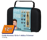 Parfuemerie im Action Prospekt 10-in-1-Akku-Trimmer von Code Homme im aktuellen Action Prospekt für 12,97 €
