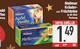 Kräuter- oder Früchtetee im EDEKA Prospekt Kräuter- oder Früchtetee von Meßmer im aktuellen EDEKA Prospekt für 1,49 €