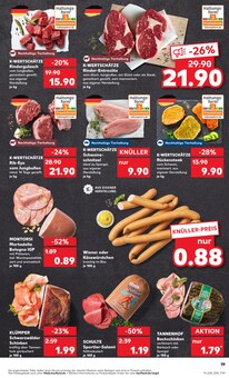 Rindfleisch im Kaufland Prospekt "Aktuelle Angebote" mit 54 Seiten (Pforzheim)