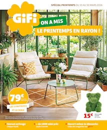 Prospectus Gifi à Laxou, "ON A MIS LE PRINTEMPS EN RAYON !", 38 pages, 10/03/2026 - 30/03/2026