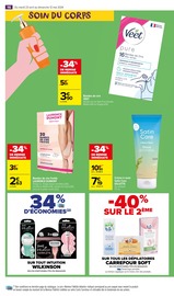 Promos Gillette dans le catalogue "Les journées belles et rebelles" de Carrefour Market à la page 17