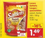 Aktuelle Cracker Angebote bei Netto Marken-Discount in Wuppertal Aktuelles Saltletts Laugenspezialitäten Angebot bei Netto Marken-Discount in Wuppertal ab 1,49 €