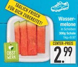Melone im EDEKA Prospekt Wassermelone in Scheiben von Obstwerk im aktuellen EDEKA Prospekt für 2,99 €