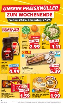 Nescafe im Kaufland Prospekt "Hier bin ich richtig" mit 60 Seiten (Lübeck)