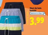 Short de bain homme en promo à 3,99 € chez Lidl Short de bain homme dans le catalogue Lidl