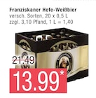 Hefe-Weißbier von Franziskaner im aktuellen Marktkauf Prospekt für 13,99 €