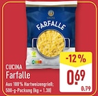 Farfalle von Cucina für 0,69 € bei ALDI Nord im Angebot Farfalle von Cucina im aktuellen ALDI Nord Prospekt