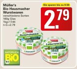 Bio Hausmacher Wurstwaren im Angebot bei WEZ in Bad Oeynhausen Bio Hausmacher Wurstwaren Angebote von Müller's bei WEZ Bad Oeynhausen für 2,79 €