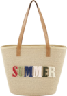 Sac de plage en paille - LIVE IN STYLE en promo chez Aldi Sac de plage en paille - LIVE IN STYLE dans le catalogue Aldi