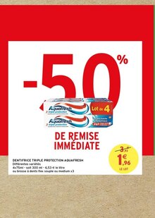 Intermarché Viry-Châtillon - DENTIFRICE TRIPLE PROTECTION Promo DENTIFRICE TRIPLE PROTECTION dans le catalogue Intermarché "Le mini prospectus" à Viry-Châtillon