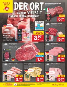 Fleisch im Netto Marken-Discount Prospekt "Aktuelle Angebote" mit 49 Seiten (Berlin)