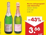 Jahrgangssekt im Angebot bei Netto Marken-Discount in Heidelberg Jahrgangssekt Angebote von Mumm bei Netto Marken-Discount Heidelberg für 3,66 €