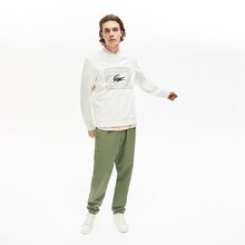 Lacoste Toulon - Sweatshirt à col rond en molleton de coton imprimé Promo Sweatshirt à col rond en molleton de coton imprimé dans le catalogue Lacoste "Toutes les silhouettes" à Toulon