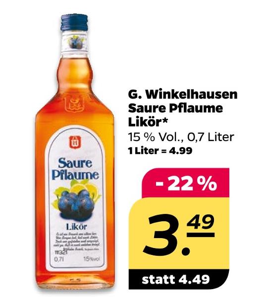 Saure Pflaume Likör