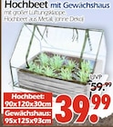 Hochbeet mit Gewächshaus Angebote bei Wreesmann Cottbus für 39,99 €