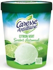 Sorbet Artisanal Citron Vert - CARESSE ANTILLAISE - Intermarché Hyper Sorbet Artisanal Citron Vert - CARESSE ANTILLAISE à 2,19 € dans le catalogue Intermarché Hyper