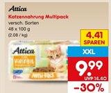 Katzennahrung Multipack von Attica im aktuellen Netto Marken-Discount Prospekt für 9,99 €
