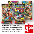 Boosterpack Mega-Entwicklung im Angebot bei EDEKA in Koblenz Boosterpack Mega-Entwicklung Angebote von Pokémon bei EDEKA Koblenz für 4,99 €