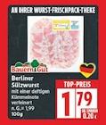 Berliner Sülzwurst im EDEKA Prospekt Berliner Sülzwurst von Bauern Gut im aktuellen EDEKA Prospekt für 1,79 €