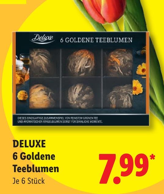 6 Goldene Teeblumen